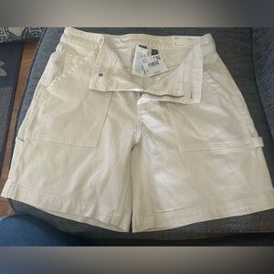 NWT American Eagle Cargo Carpenter Stretch Shorts Cotton Size 4 - 27 Waist